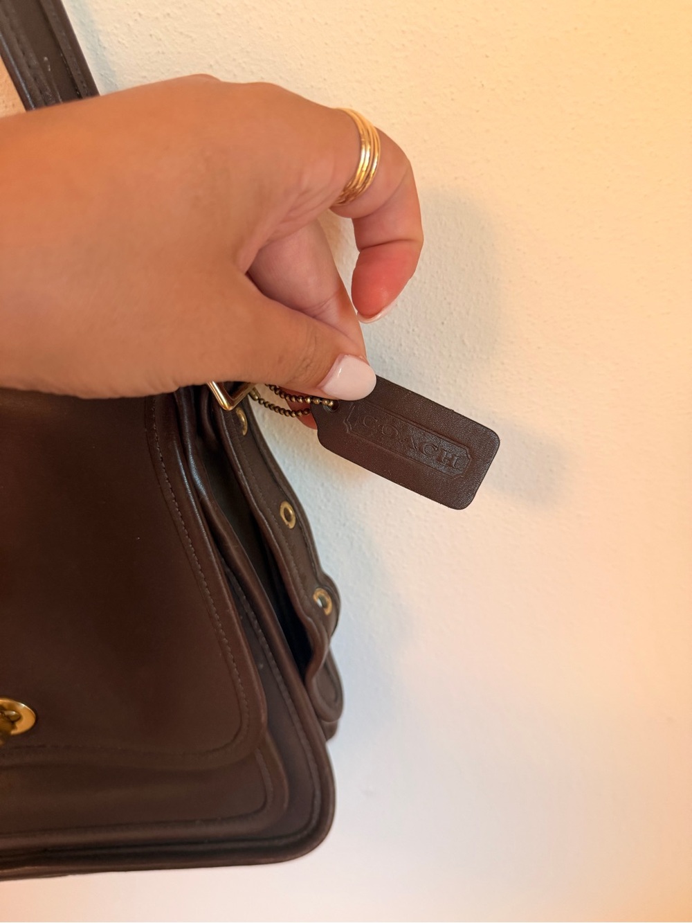 Coach Vintage Brown Leather Ramblers Legacy Crossbody… - Gem